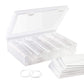 200Pcs Plastic Coin Capsules with Storage Box and Foam Gasket