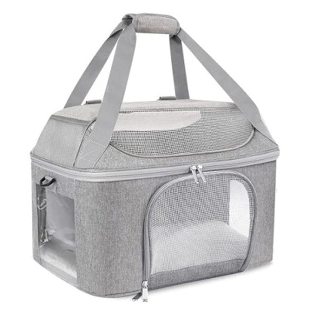 Breathable Pet Carrier Foldable Cat Travel Bag Shoulder Bag