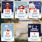 100 Day Christmas Countdown Calendar 2025 No Week Dates