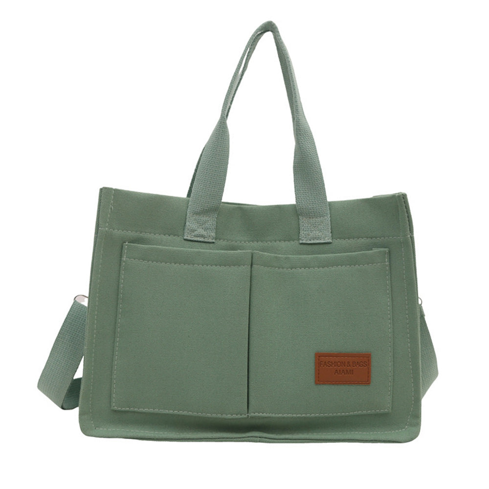 Large Canvas Tote Bag For Women With Compartments Crossbody Bag Purse Bag With Pockets