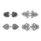 4 PCS Vintage Sweater Clips Alloy Silver Cardigan Clips for Shawl Dress
