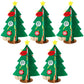 5Pcs Felt Christmas Tree Set DIY with Removable Ornaments Xmas Hand Craft Decoration