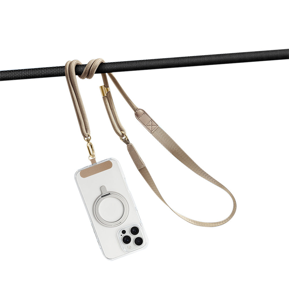 Adjustable Phone Lanyard Crossbody Strap Round Flat Braided for Women Men