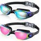 2Pcs Swimming Goggles Anti Fog No Leaking Swim Goggles for Adult Women Men