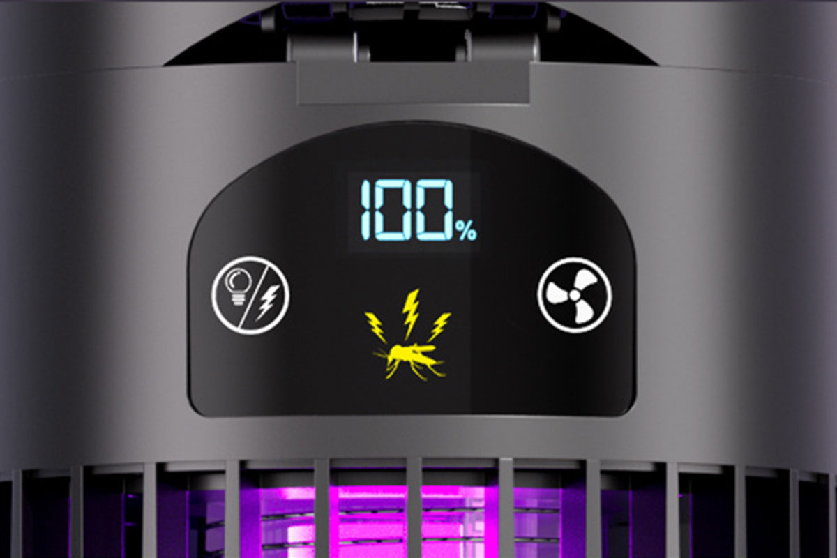 2-in-1 Fan Mosquito Killer Lamp Purple Light Trap Electric Zapper