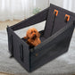Large Dog Seat With Hard Bottom Back Seat Extender For Car