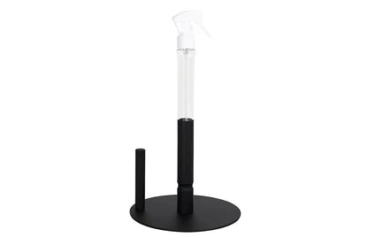 Standing Paper Towel Holder with Spray Pump Papertowels Roller Sprayer