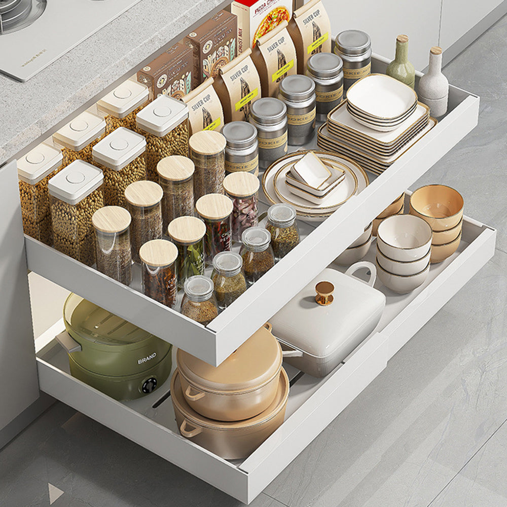 Expandable Slide-Out Cabinet Pantry Shelves Storage