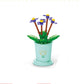 12Pcs Artificial Plants Decor Building Kits Toy for Kids and Adults