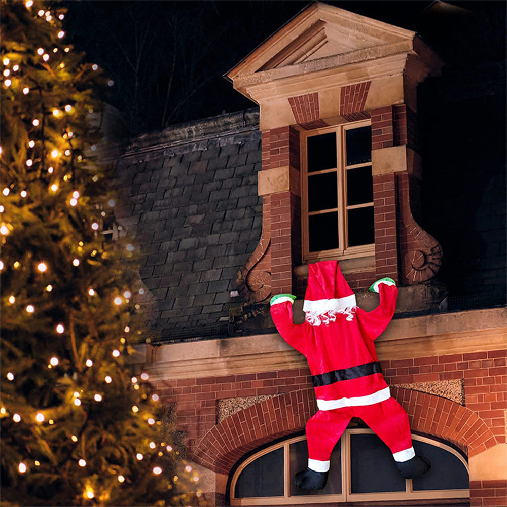 Outdoor Hanging Climbing Santa Claus Window Outdoor Xmas Props