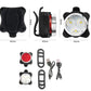 2Pcs USB Rechargeable Bike Lights Front and Rear LED Set