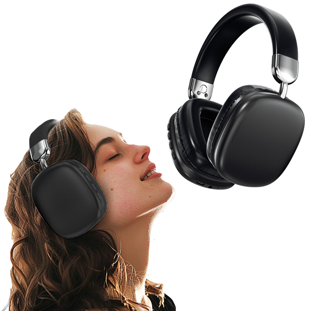 Wireless Bluetooth Headphones with Mic Noise Reduction Over-Ear Design