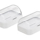 2pcs Soap Dish with Drip Tray Self-Adhesive Wall-Mounted Drain Tray Bar Soap Holder