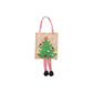 Creative Burlap Christmas-Themed Tote Bag
