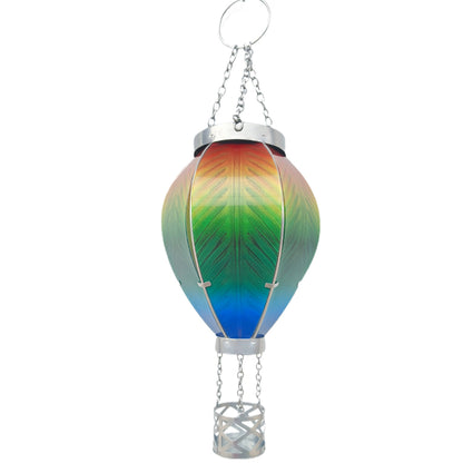 Hot Air Balloon Solar Hanging Light with Flickering Flame Light