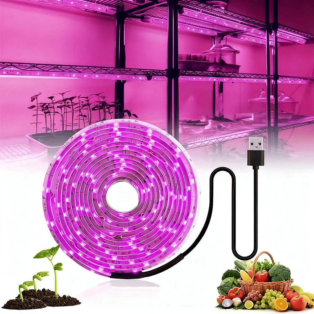 5M Growth Light Strip Water-resistant Full Spectrum Plant Light
