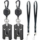 2XBadge Holder Retractable ID Cards Holder with Lanyard