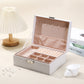 Jewellery Organiser Case Box Holder Storage Earring Ring Display with Lock and Key