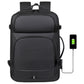 35L Large Water-Resistant Expandable Laptop Travel Backpack with USB Charging Hole