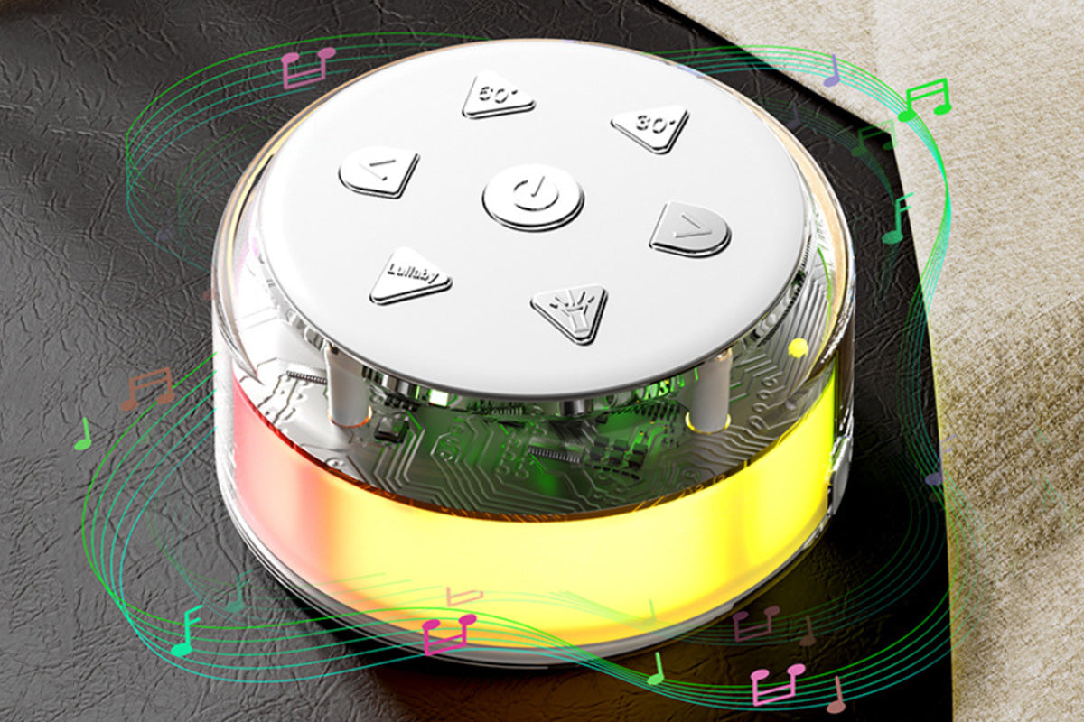 Portable White Noise Machine for Sleeping with Night Light Bluetooth Speaker Sleep Timer