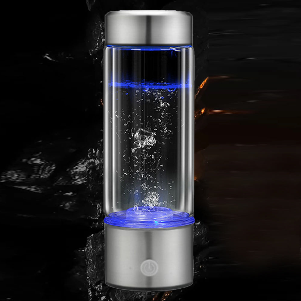 Electronic Water Bottle 2-in-1 450ml USB Rechargeable Hydrogen-rich