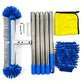 Swimming Pool Brush Head with Round Ends Heavy Duty Aluminum Back Head for Cleaning Walls Tiles Floors