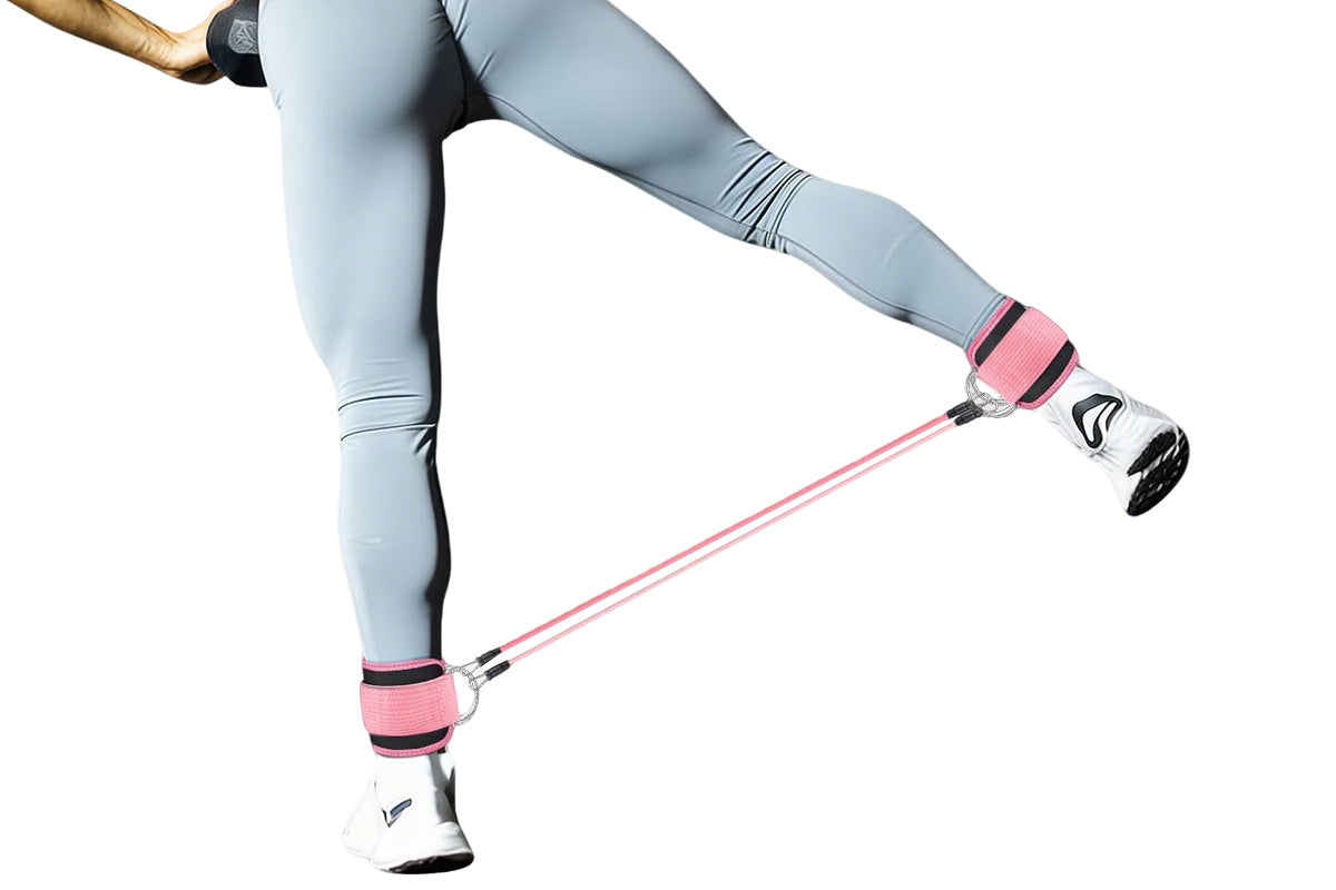 Ankle Resistance Bands Set with Cuffs Leg and Glute for Home Gym Workout