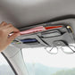 Car Sun Visor Organizer Driver License Sunglasses Holder Pocket