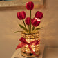 Tulip Flower Lamp Valentine Day Gifts 3 Color Dimming Night Light