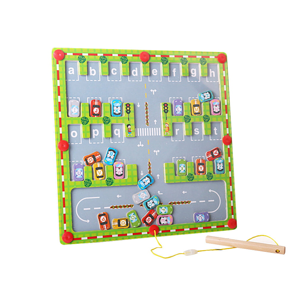 Adhesive Letter Matching Parking Maze Learning Educational Toddler Toy
