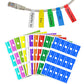 900 PCS Cable Labels with 10 Colors Self Adhesive Wire Markers for Network Power Cord
