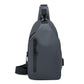 Water-Resistant Sling Bag Anti-Theft Chest Pack Crossbody Backpack with USB Charging Port and Headphone Hole