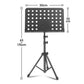Stage Music Sheet Stand Adjustable Folding Music Stand for Performances