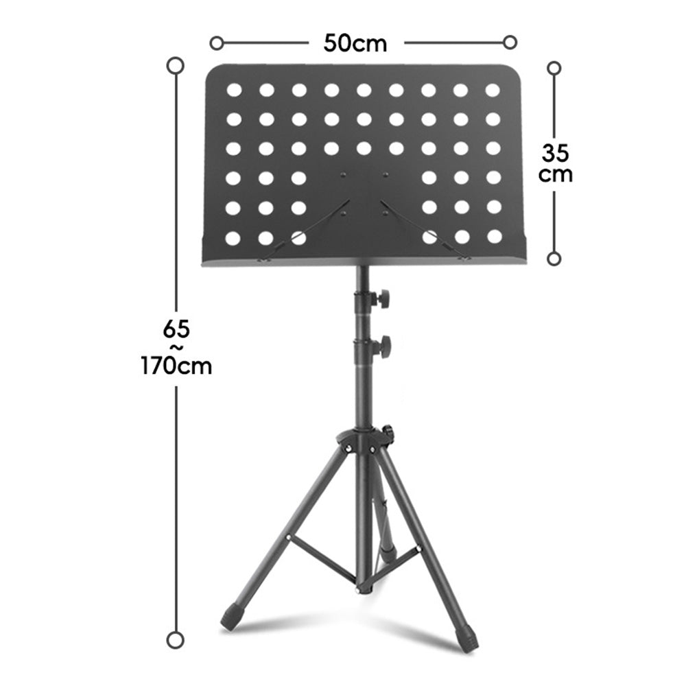 Stage Music Sheet Stand Adjustable Folding Music Stand for Performances