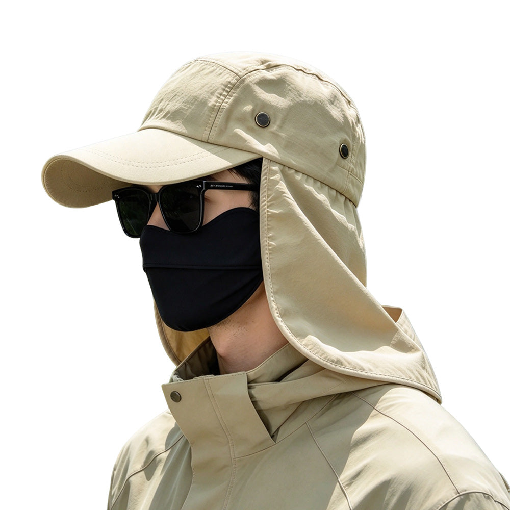 Summer Sun Hat Baseball Cap with Wide Brim and Extended Visor