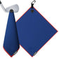 Absorbent Microfiber Golf Towel for Golf Carts or Clubs Waffle Weave Pattern