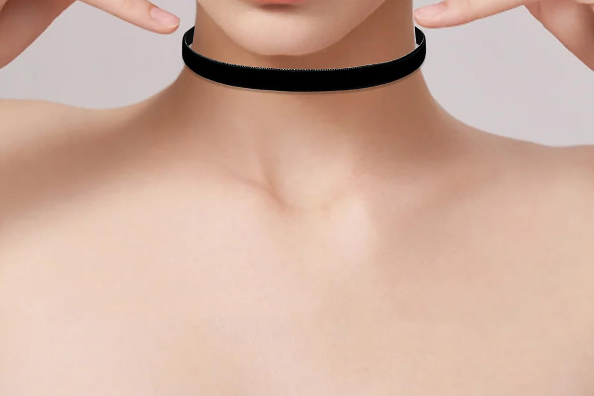 3Pcs Black Layered Necklace Set for Women Adjustable Jewelry Gift