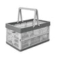 Portable Foldable Storage Basket for Camping Shopping and Home-Grey