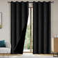 Blackout Curtain Panel with Black Liner Heat & Light Blocking Drapes