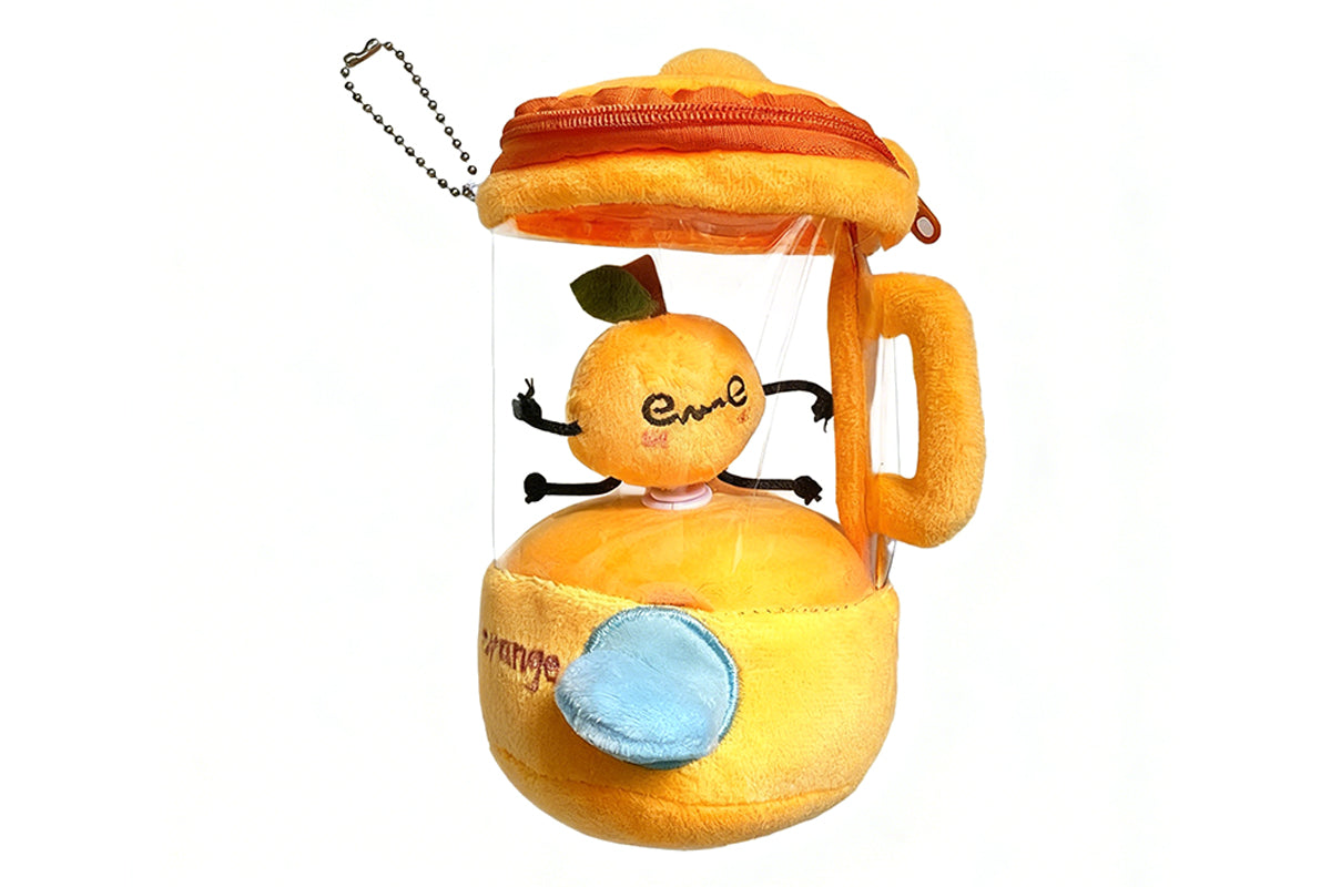 Stress Relief Spinning Fruit Blender Plush Keychain Plush Toy