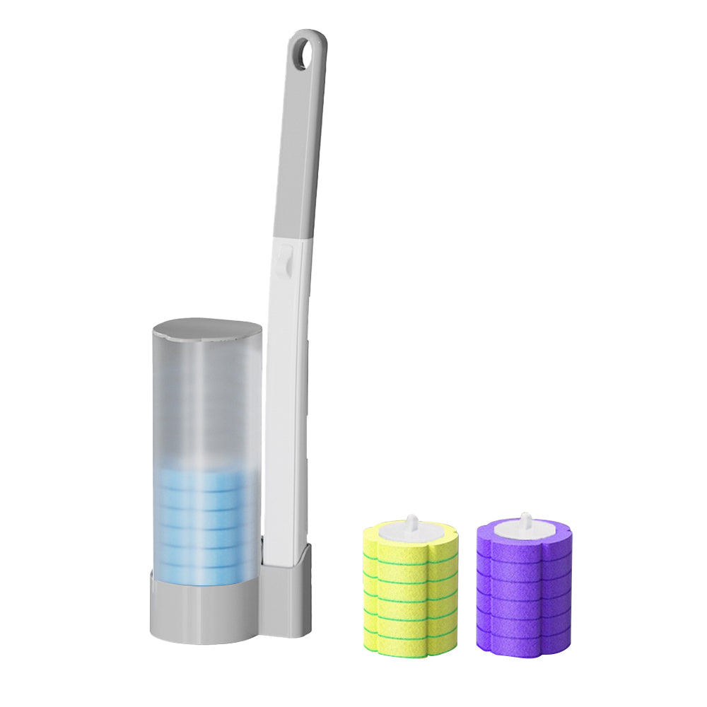 Disposable Toilet Brush Set with 18Pcs Replacement Brush Heads