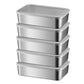 5Pcs Stainless Steel Food Storage Containers with Lids for Picnic Travel