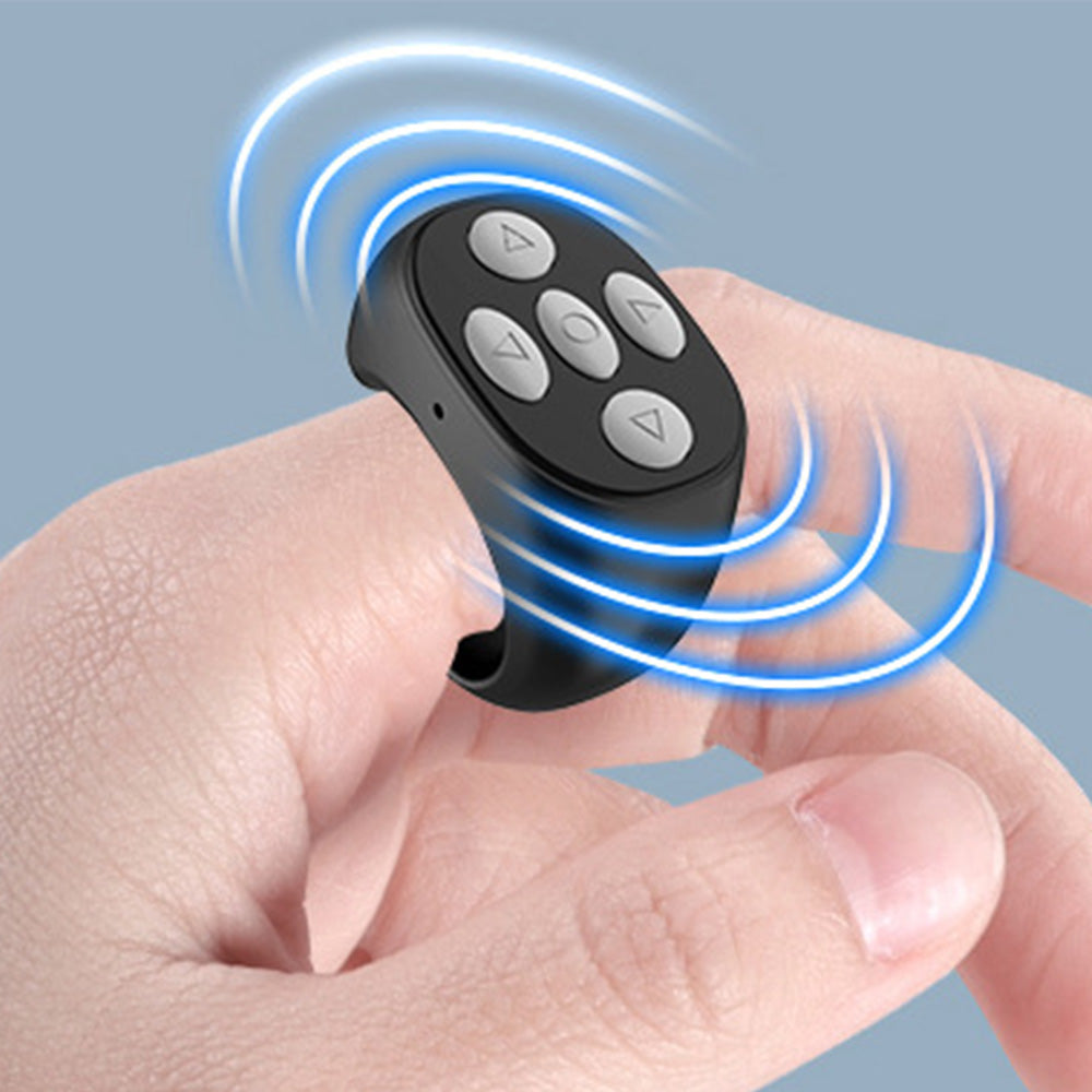 Wireless Bluetooth Ring Remote Control  Selfie Video Controller Page Turner