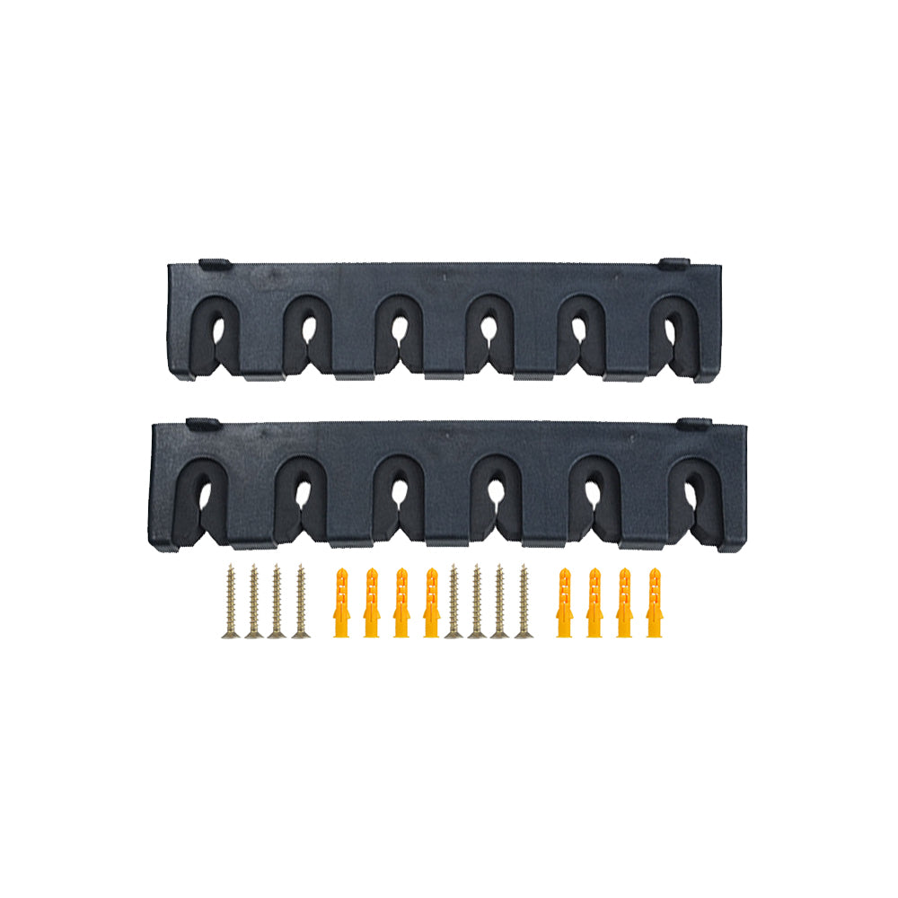6-Rod Rack Wall Mounted Fishing Pole Holder-Horizontal Style