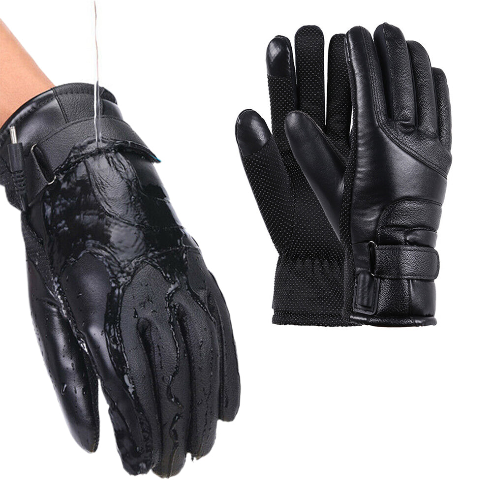 Heated Motorcycle Gloves USB Powered Winter Touchscreen Hand Warmers