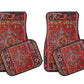 4-Piece Boho Vintage Car Floor Mats Front and Rear Mats Car Mats