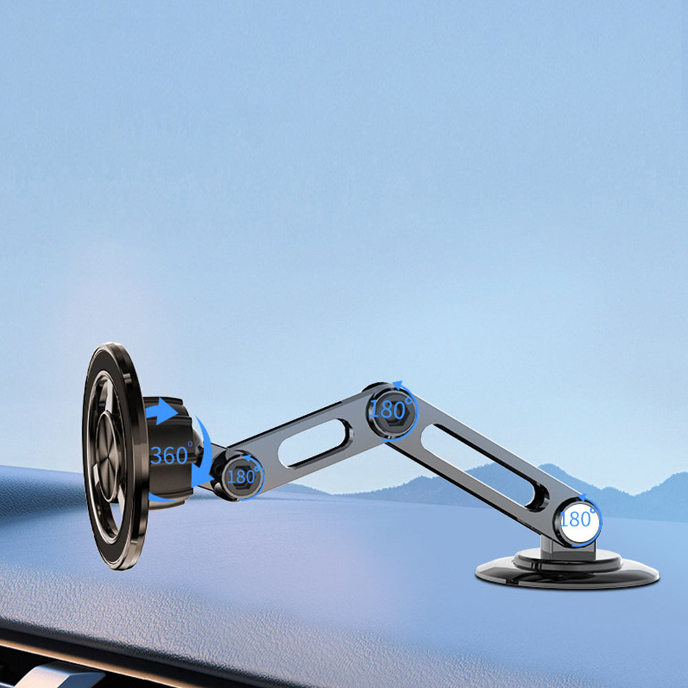 Magnetic Long Adjustable Arm Car Mount Phone Holder Fit for MagSecurity