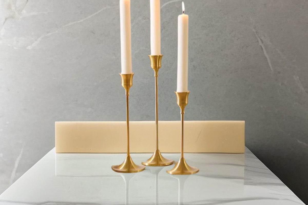 6PCS Vintage Candlestick Holders Set for Wedding Dinner Party Home Decoration