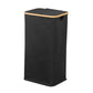 100L Laundry Basket with Lid Clothes Hampers for Laundry with Bamboo Handles Removable Bag