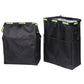 2Pcs Water-Resistant Car Back Seat Trash Can Hanging Organizer Bag
